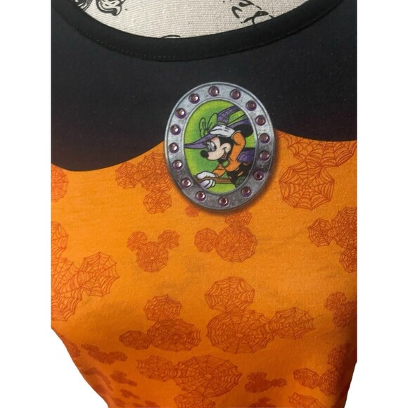 Disney Parks MINNIE MOUSE Witch Halloween T-Shirt with Cape Size Large - Picture 5 of 15